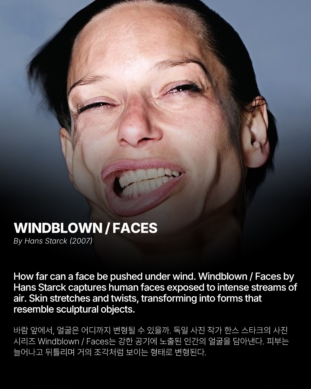 바람이 조각하는 얼굴, 한스 스타크의 그로테스크한 초상 — Look 2
