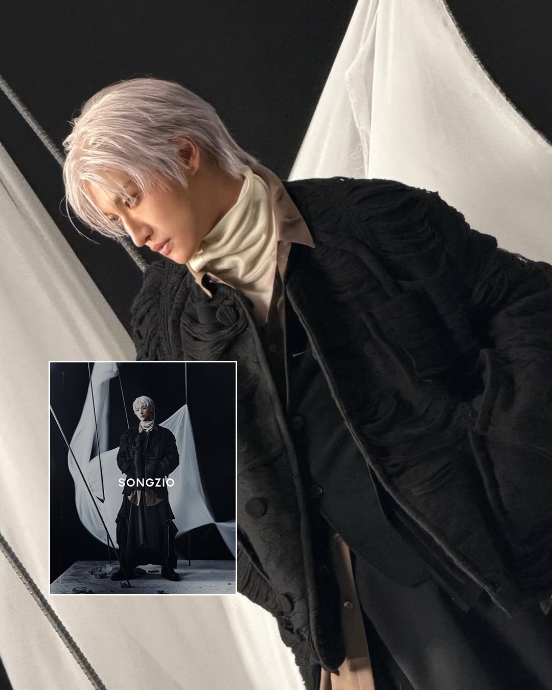 성화가 공개한 송지오 캠페인 BTS — Look 2