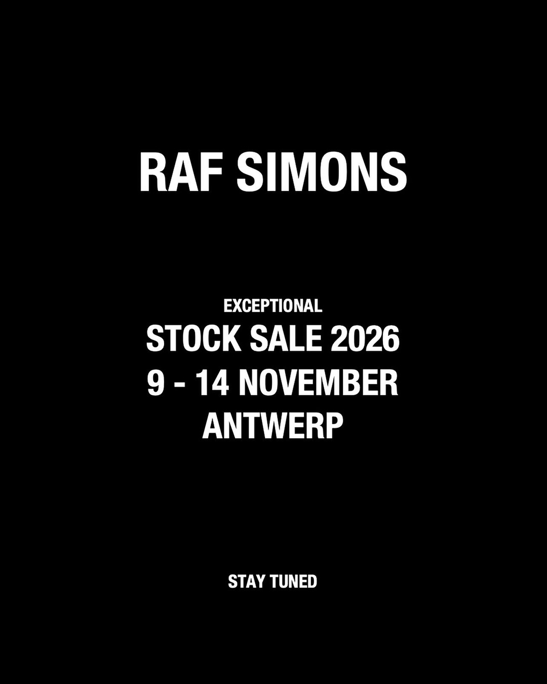 3년 만에 돌아온 라프 시몬스, 공식 계정이 알린 예외적인 세일 — raf simons, Look 2