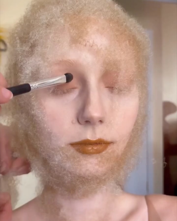 머리카락으로 조각한 초현실 — jenni iva wimmerstedt, Look 7