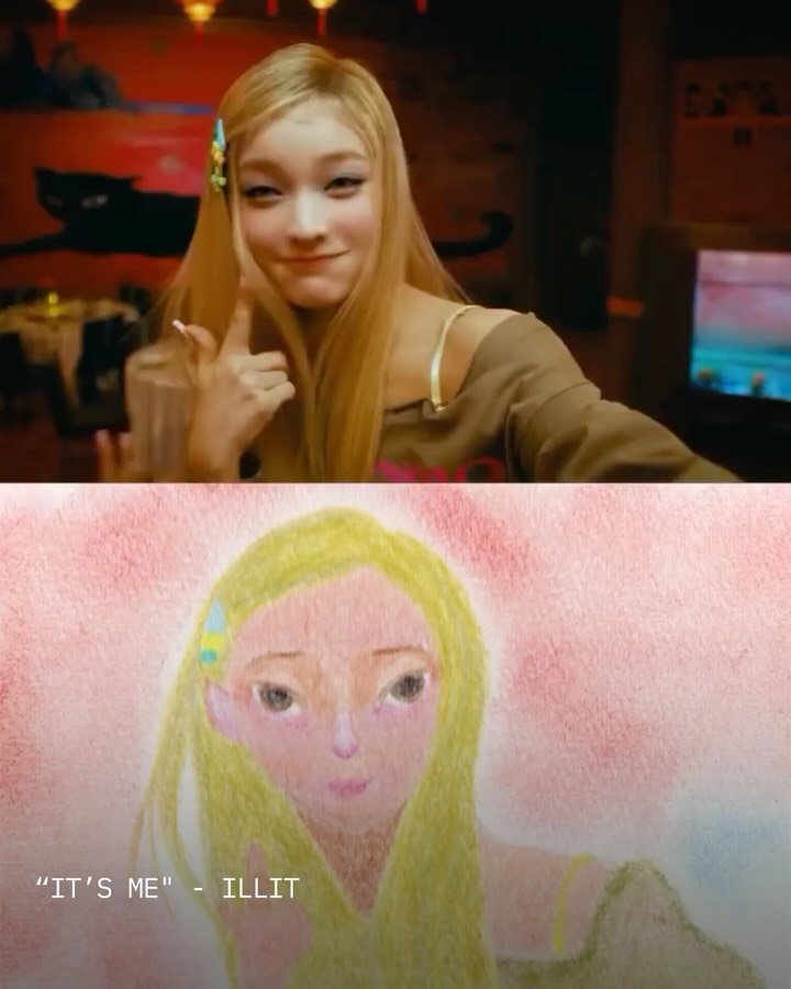 케이팝 뮤비를 파스텔 드로잉으로 재해석하는 크리에이터 — Look 2