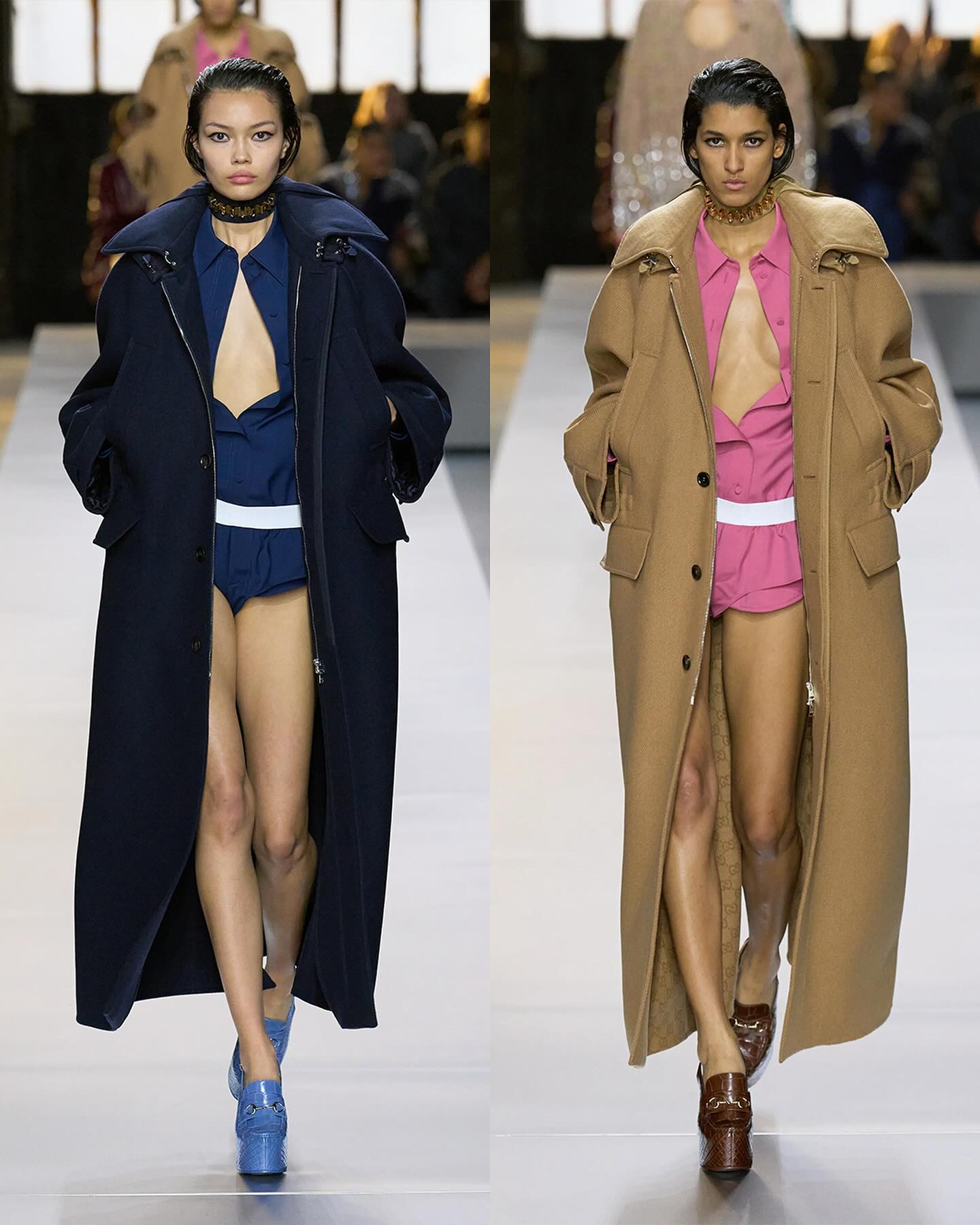 구찌 FW24, 레이스와 엠벨리시먼트로 완성한 센슈얼 미학 — Look 4
