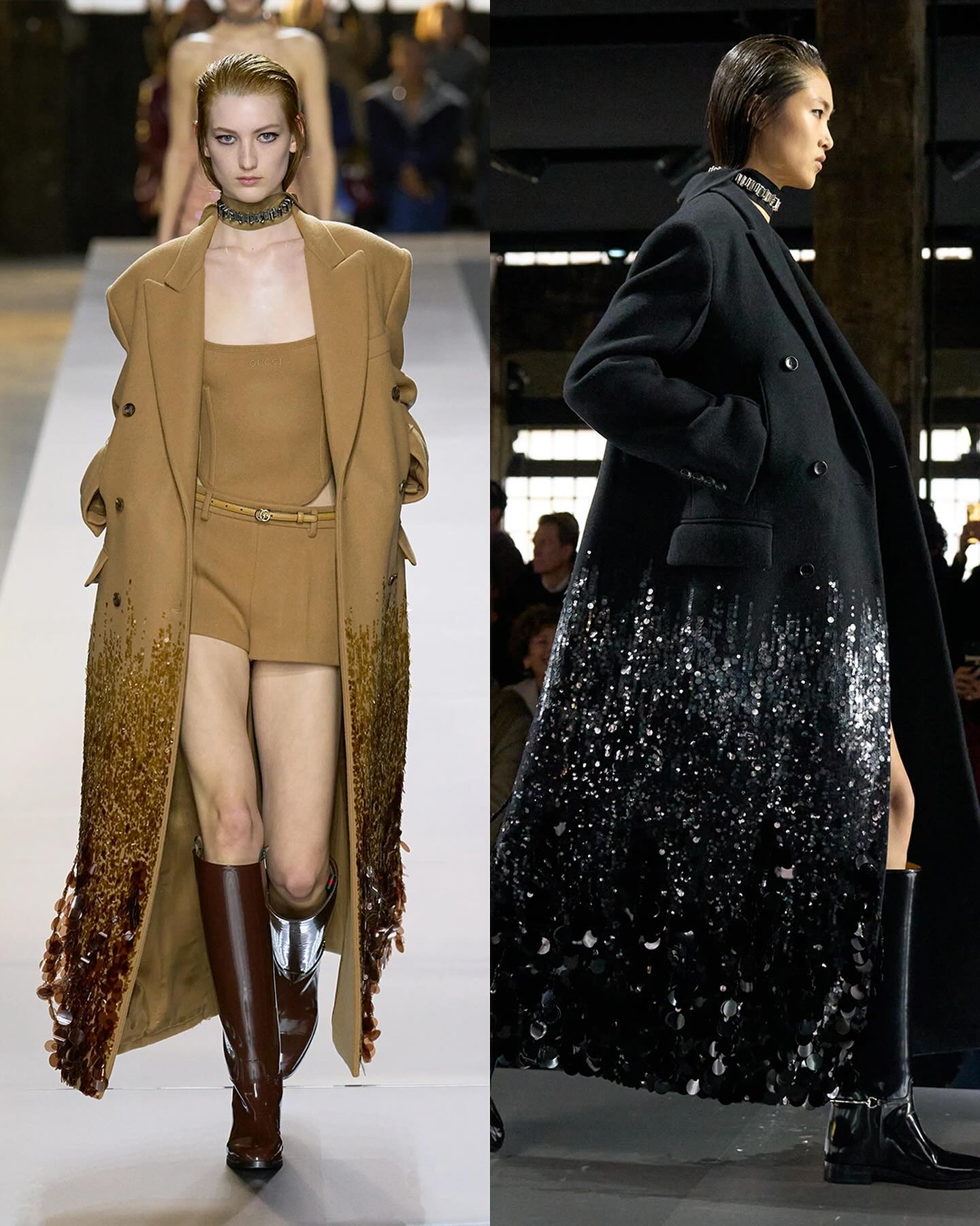 구찌 FW24, 레이스와 엠벨리시먼트로 완성한 센슈얼 미학 — Look 5
