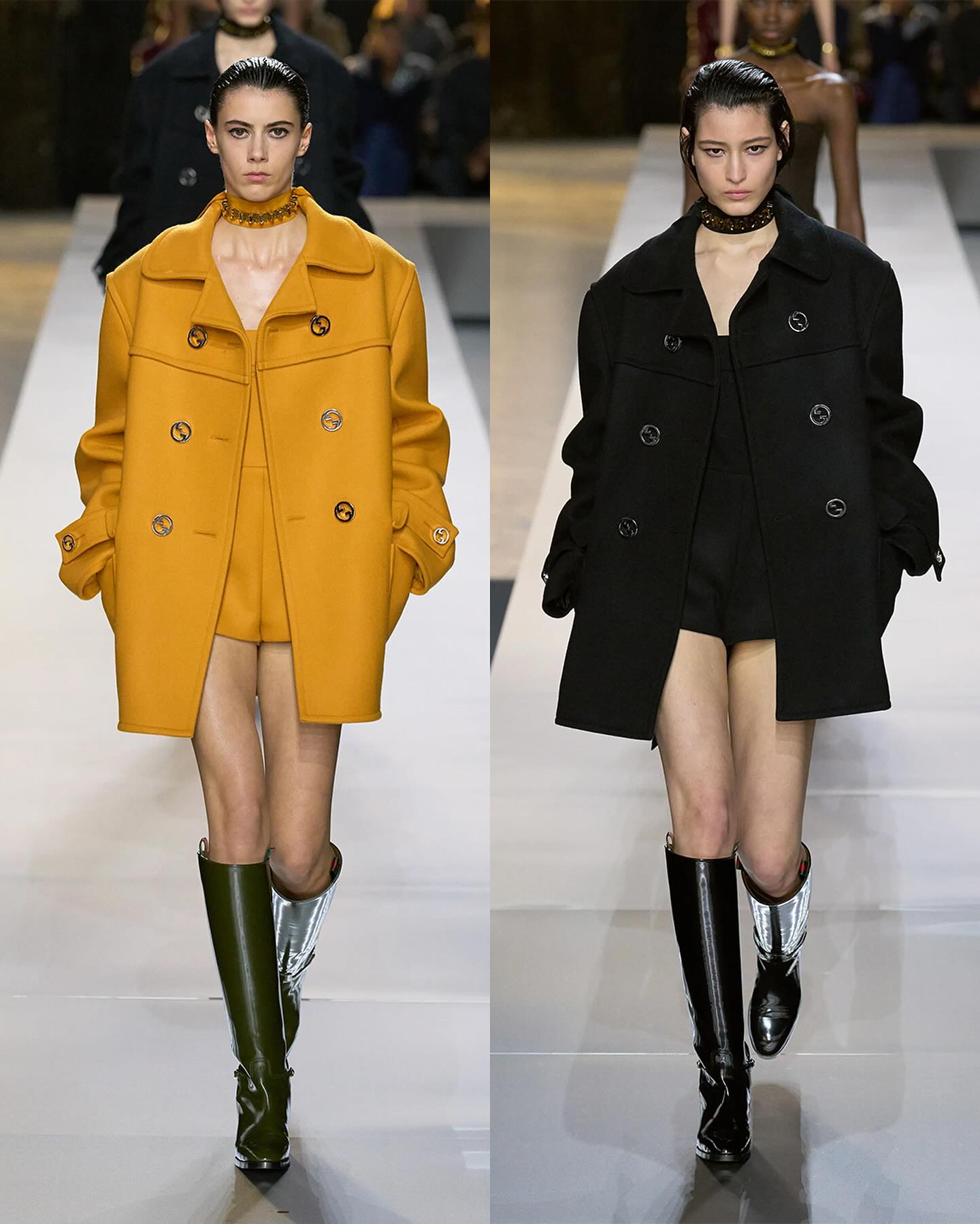 구찌 FW24, 레이스와 엠벨리시먼트로 완성한 센슈얼 미학 — Look 7