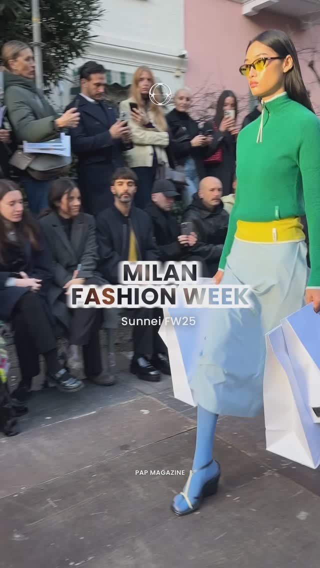 써네이 FW25, 쇼핑백 든 모델과 비비드 컬러 블로킹의 향연 — Cover