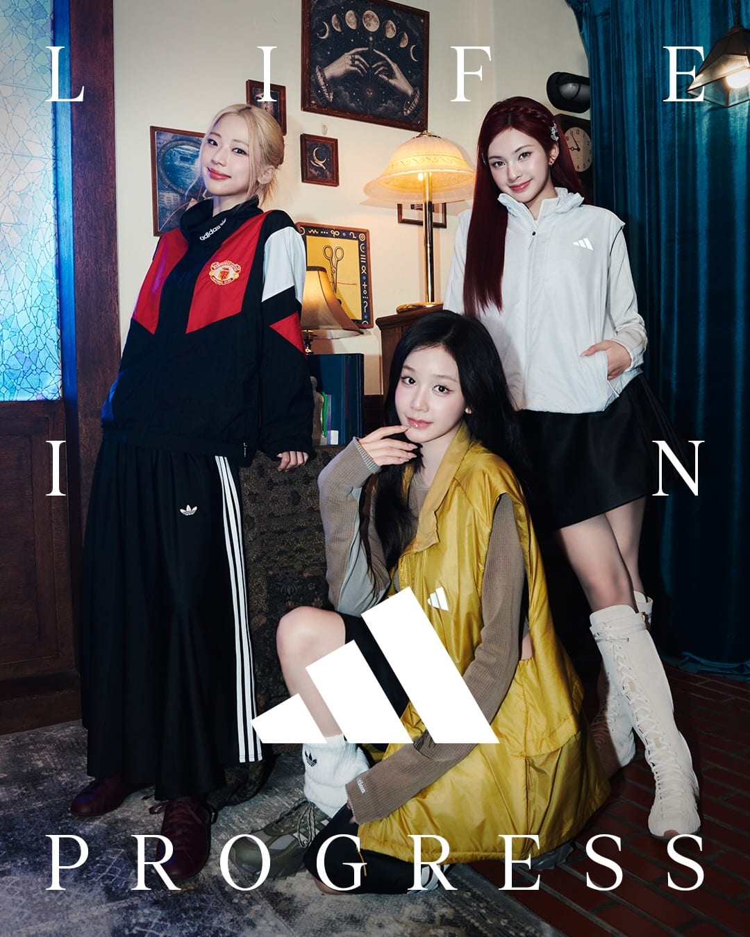 아디다스, 필릭스와 베이비몬스터 모은 FW26 'LIFE IN PROGRESS' — adidas, Look 4