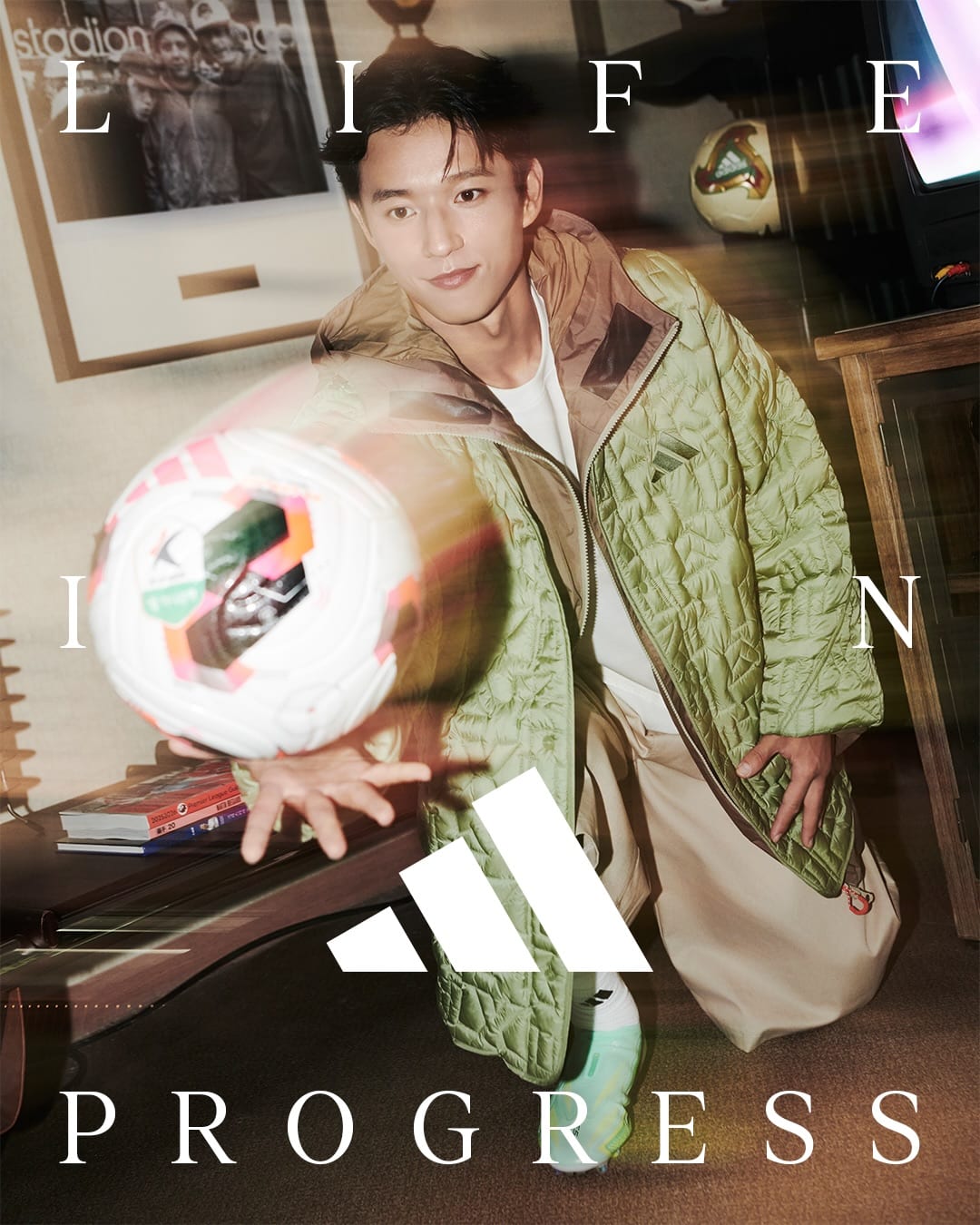 아디다스, 필릭스와 베이비몬스터 모은 FW26 'LIFE IN PROGRESS' — adidas, Look 6