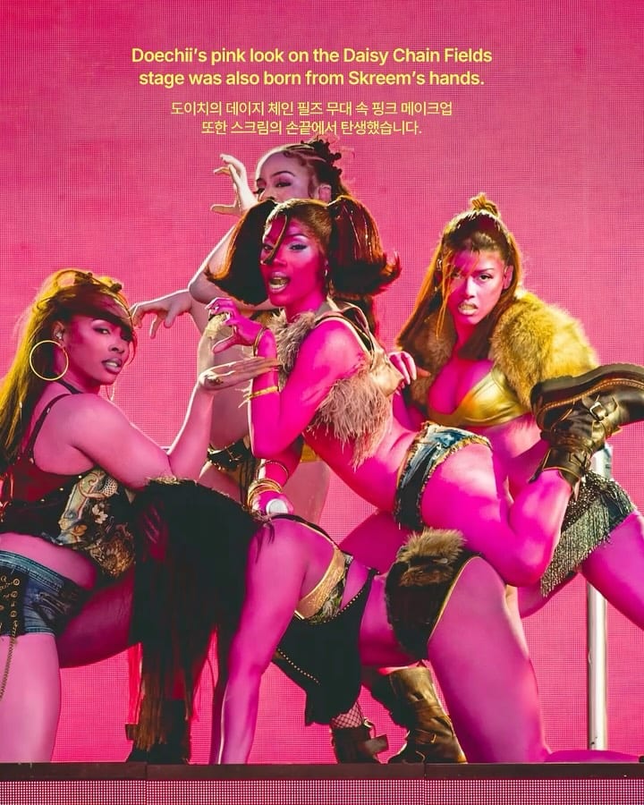 노스 웨스트의 메이크업을 책임진 스크림 — skreem, Look 4