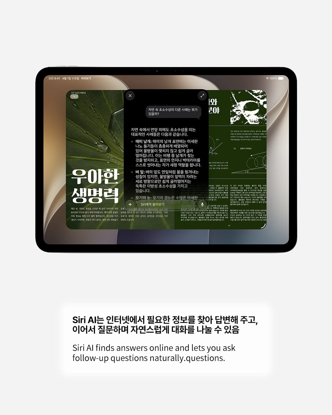 시리가 드디어 한국어로 말을 알아듣는다 — siri, Look 6