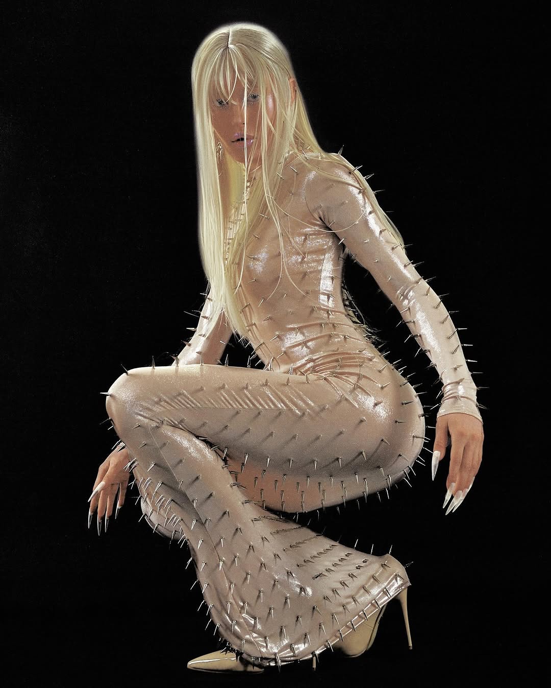 가시와 장미의 충돌, Cheshe Design의 대담한 컬렉션 — Look 5