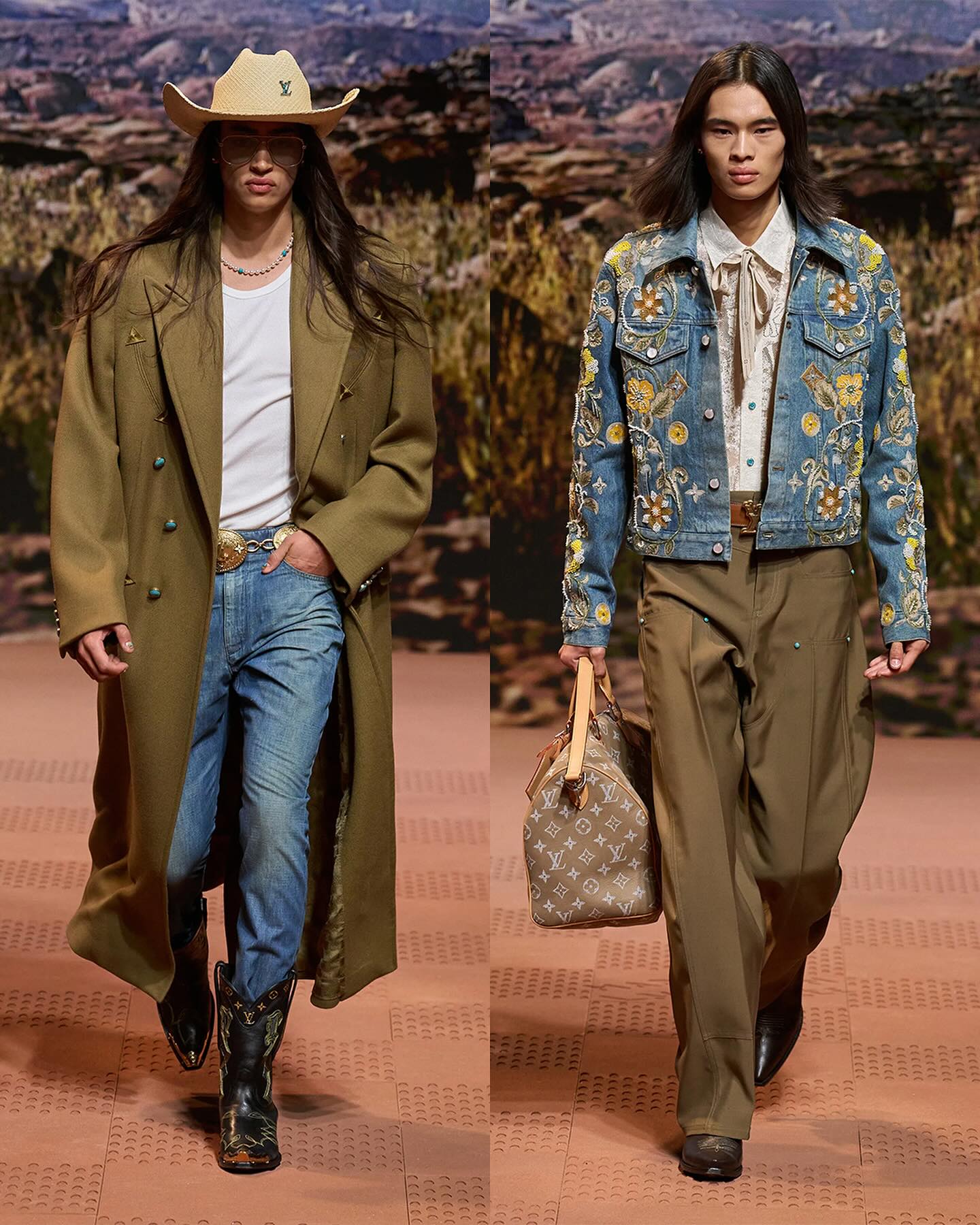 루이 비통 24FW, 카우보이가 이끄는 웨스턴 워크웨어 — Look 2