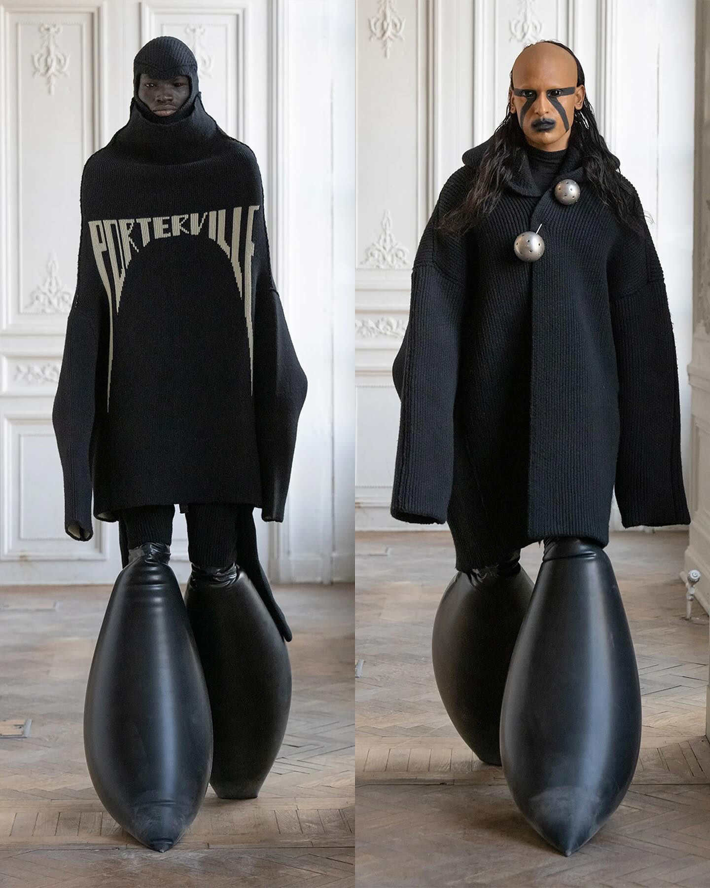 릭 오웬스 FW24, '다크 로드'의 초현실적 실루엣 — Look 5