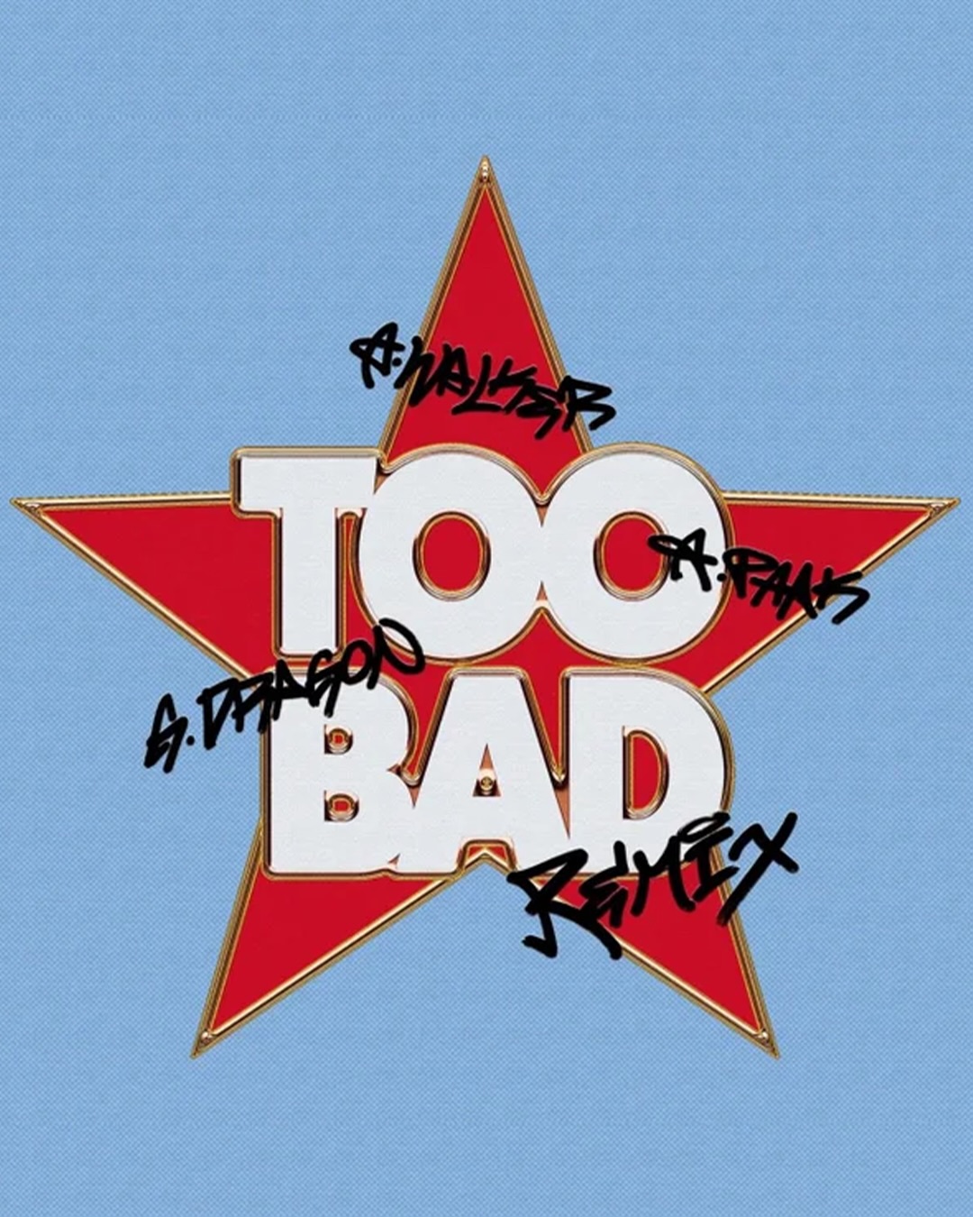 지드래곤 X 알렌 워커, 'TOO BAD' 리믹스로 만나다 — Cover