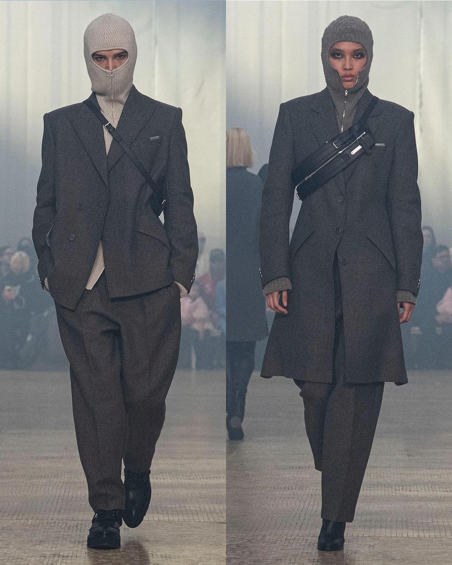 헬무트 랭 24FW, 보호와 투영의 이중주 — Look 6