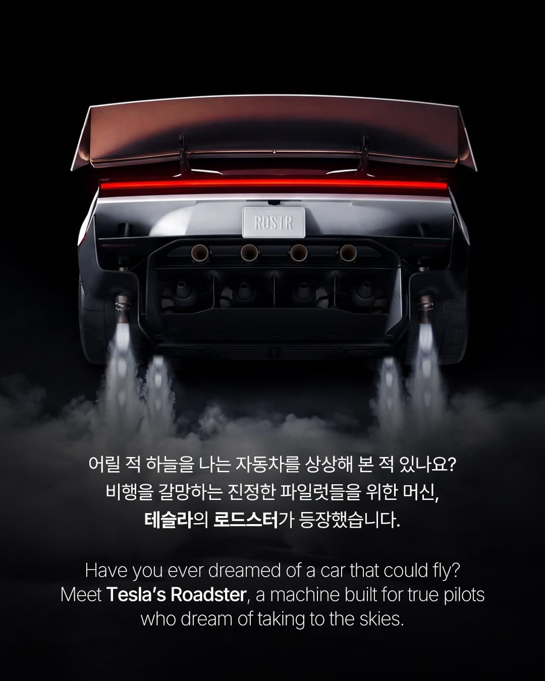 바퀴가 땅을 떠나도 날 수 있는 자동차 — tesla, Look 2
