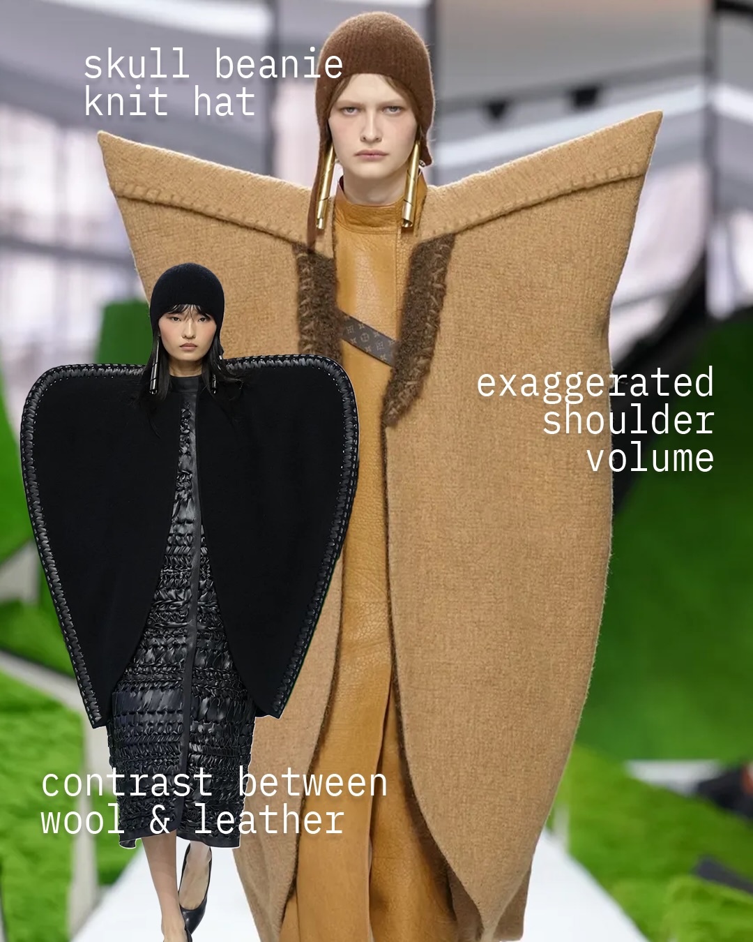 루이 비통 2026FW, 구조와 텍스처로 재정의한 실루엣 — Look 2