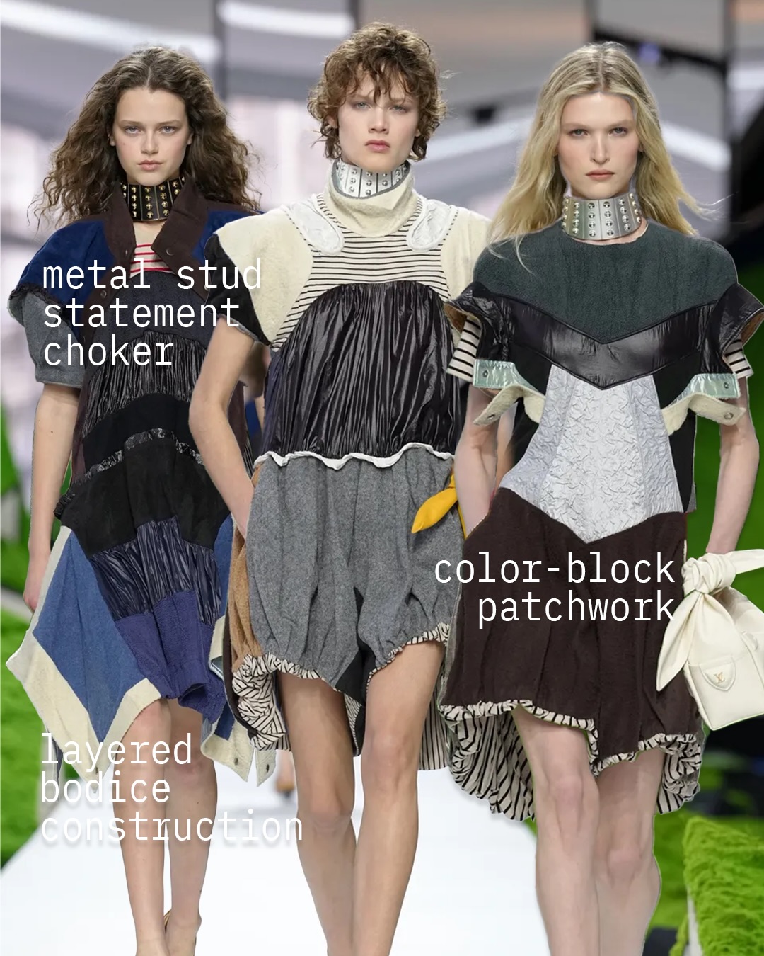 루이 비통 2026FW, 구조와 텍스처로 재정의한 실루엣 — Look 3
