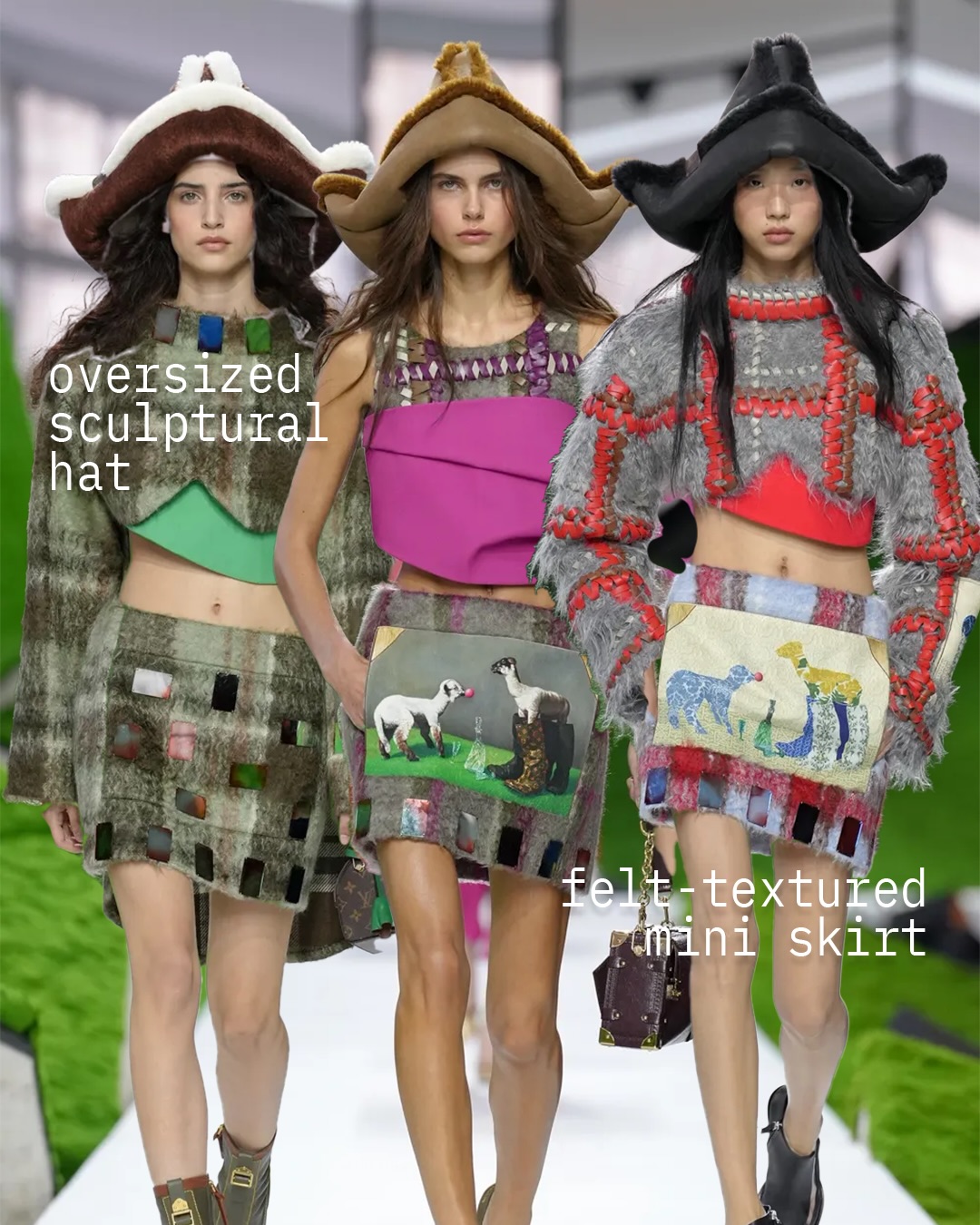 루이 비통 2026FW, 구조와 텍스처로 재정의한 실루엣 — Look 4