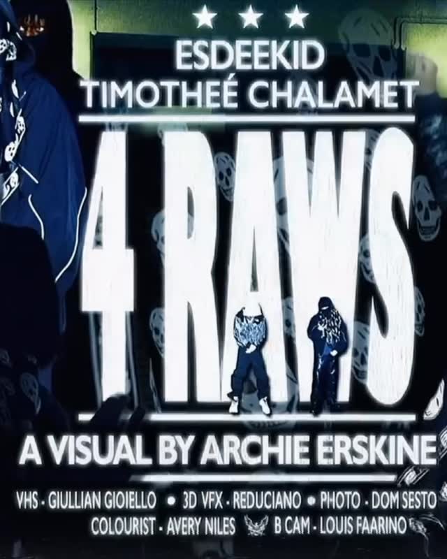 래퍼 에스디키드와 티모시 샬라메, '4 Raws Remix'로 듀오 소문 종식 — Cover