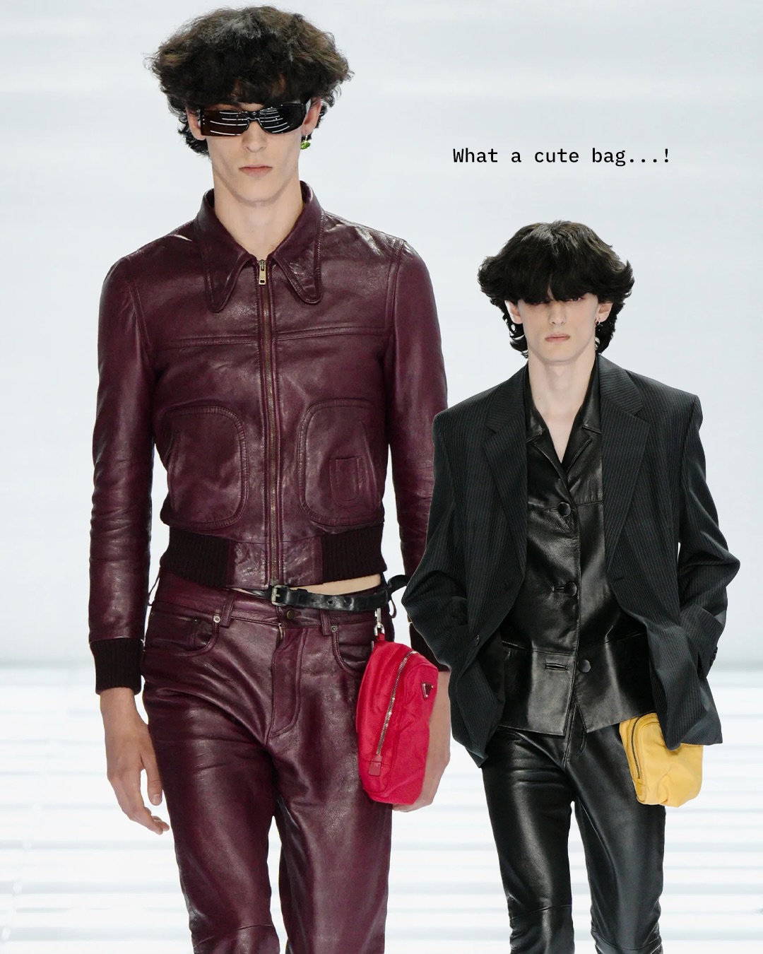 프라다 2027 S/S 남성복, 투명 소재로 재정의한 익숙함 — Look 8
