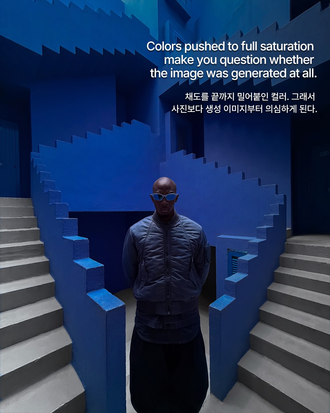 AI가 아니라 현실이 렌더링됐다 — jean jacques ndjoli, Look 4