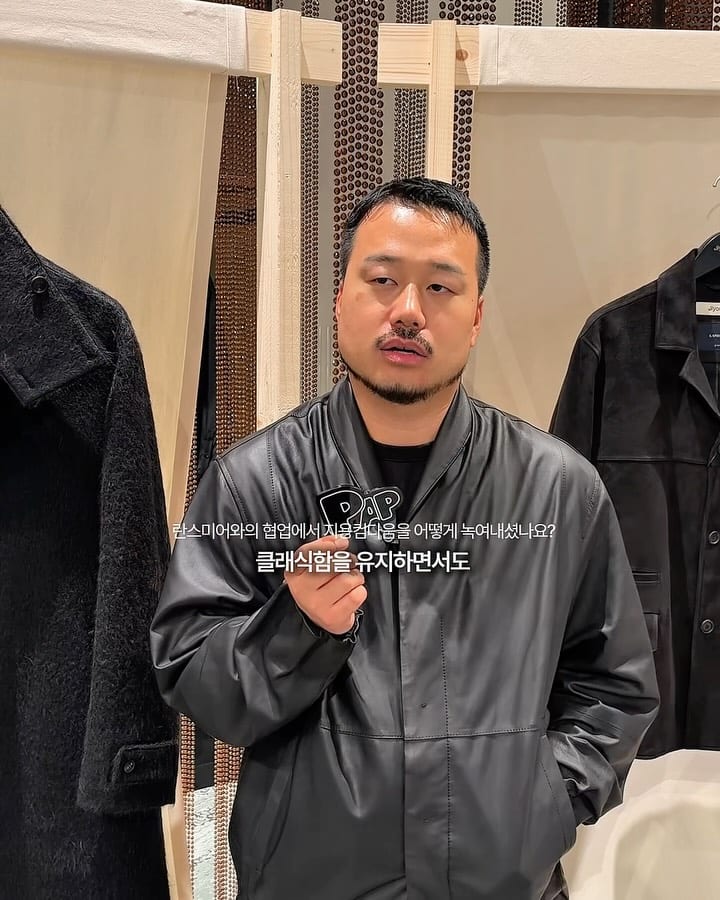 지용킴과 란스미어, 제냐 원단으로 완성한 테일러링 협업 — jiyongkim, Look 6