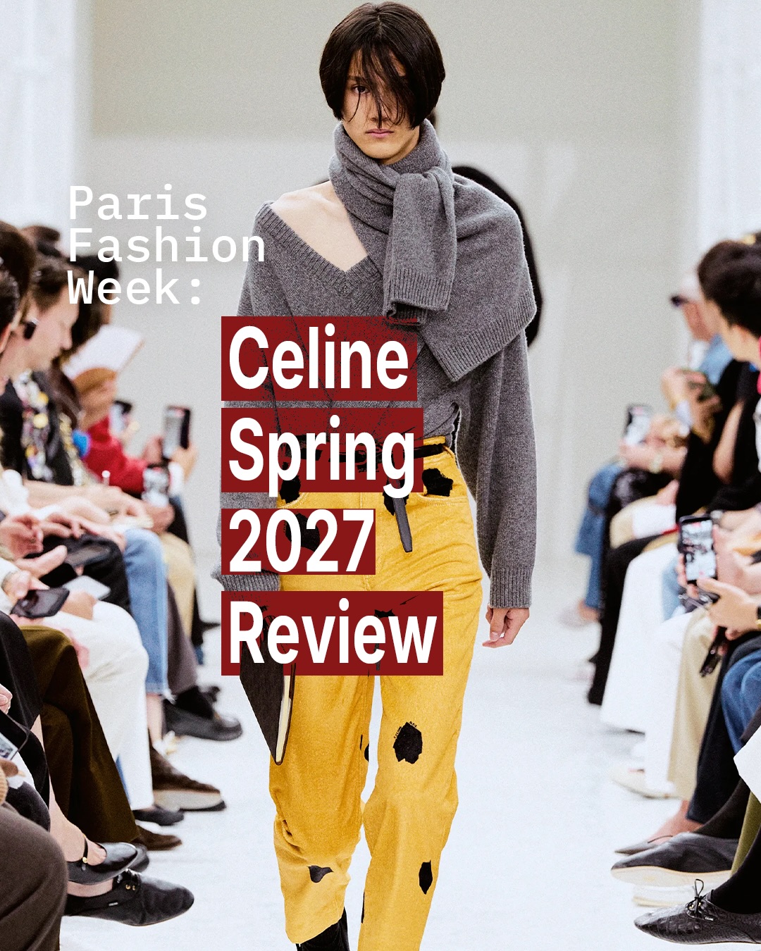 셀린느 2027 S/S, 마이클 라이더가 제안한 스키니의 귀환 — Cover