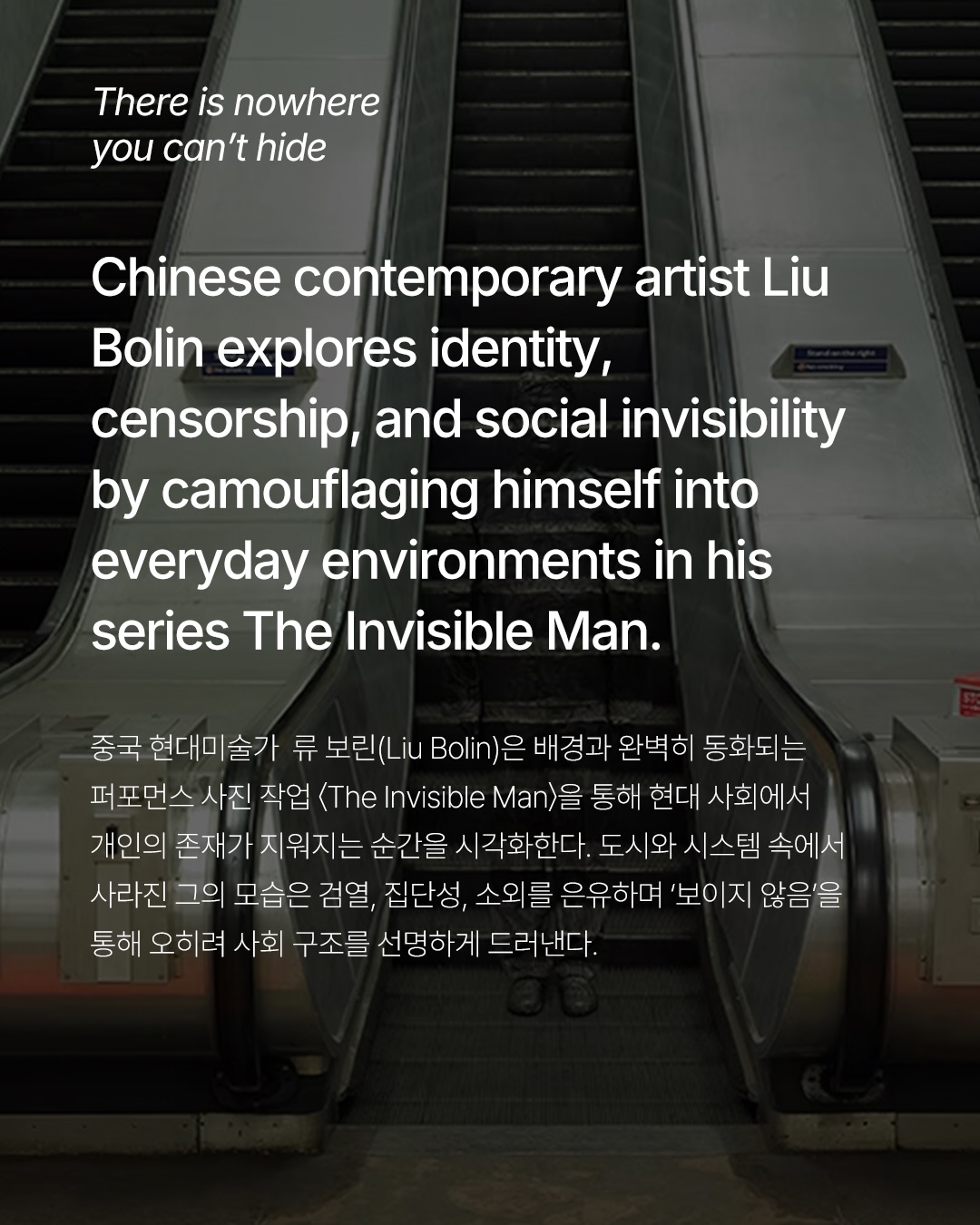 류 보린, 투명인간이 된 예술가 — Look 2