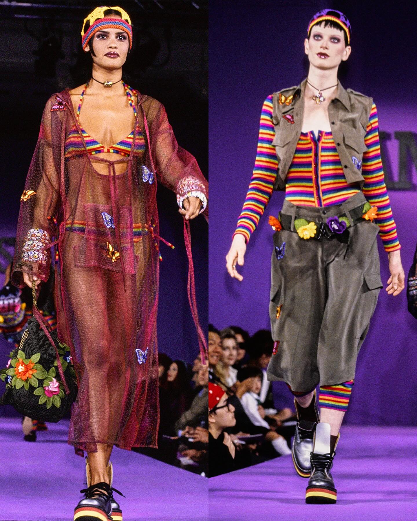 안나수이 1993 SS, 고스와 컬러의 대담한 조화 — Look 3