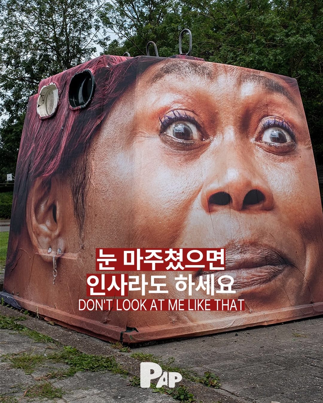 Berliner Mülleimer starren dich an – Street Art von Mentalgassi — Cover
