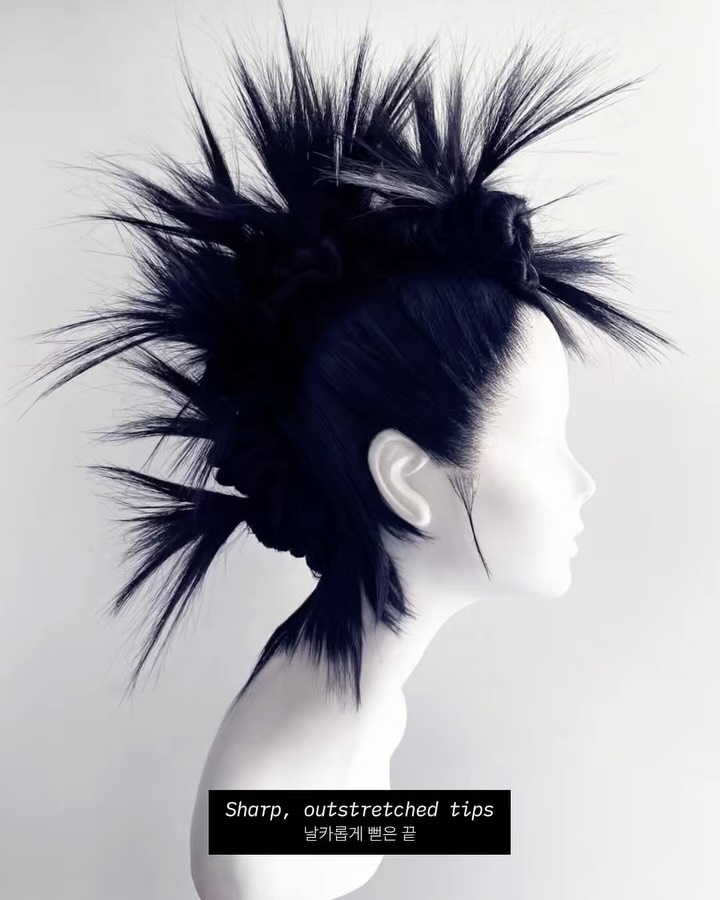 가발이 조각이 되는 순간 — hair art, Look 7