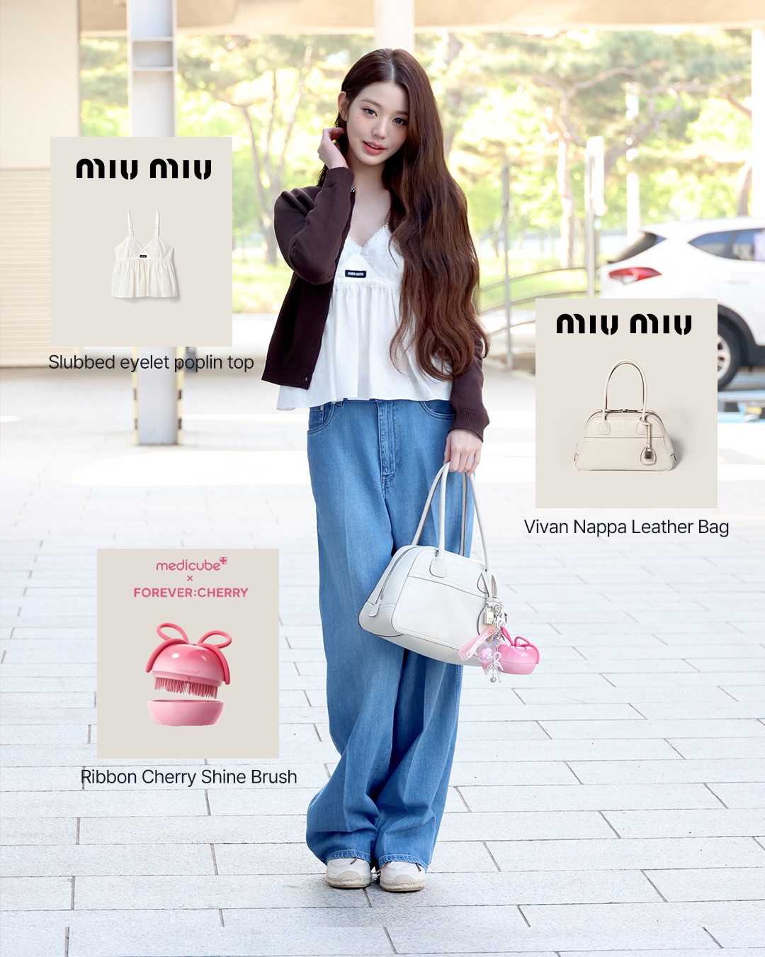 장원영, 미우미우 러블리 에어포트룩으로 도쿄행 — Look 3