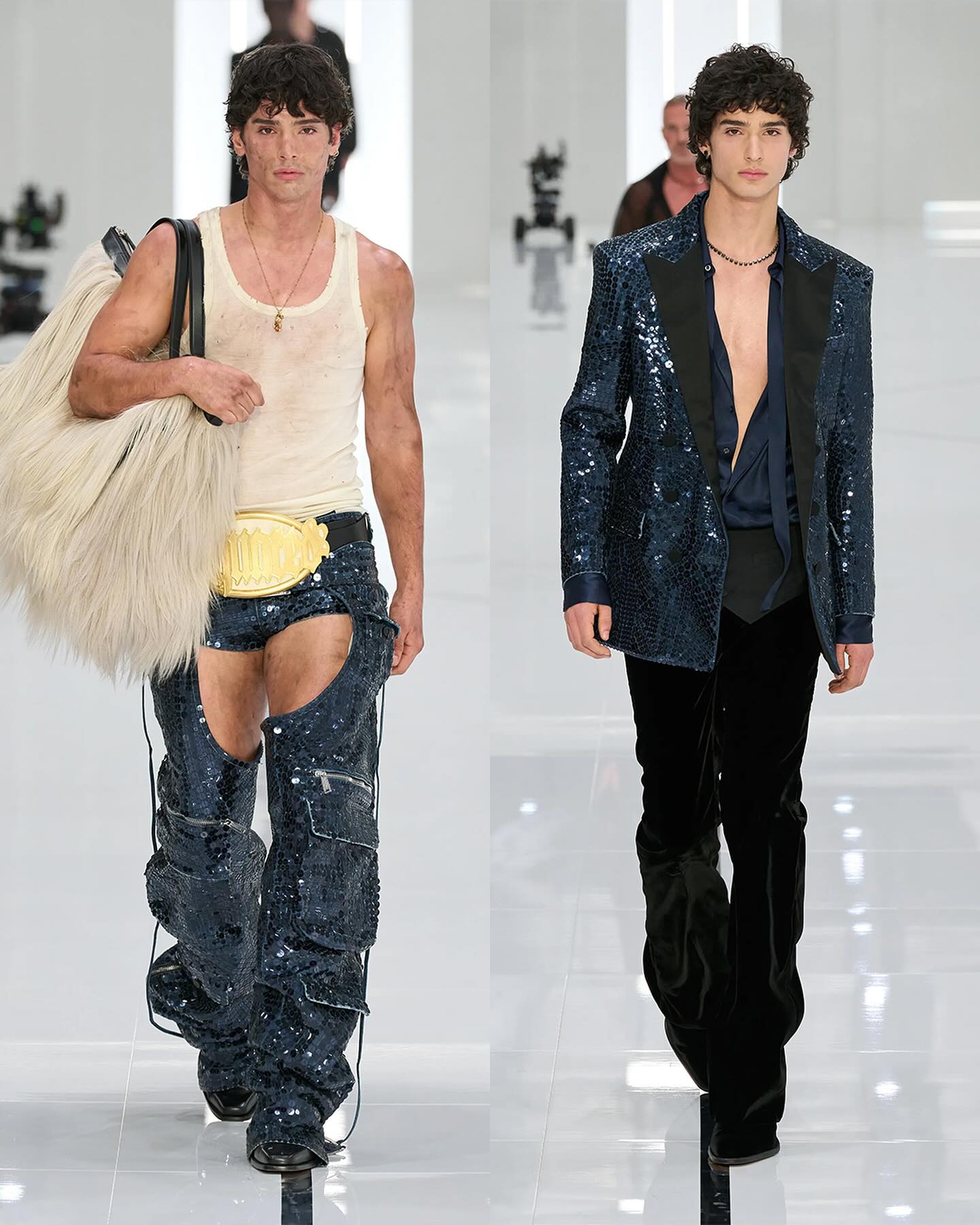 디스퀘어드2, 쌍둥이 컨셉의 24FW 런웨이로 밀라노를 사로잡다 — Look 6