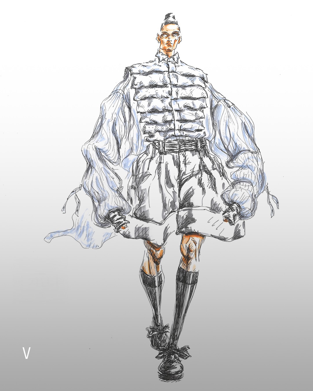 BTS 아리랑 무대, 송지오가 그린 서사적 아머 — Look 2