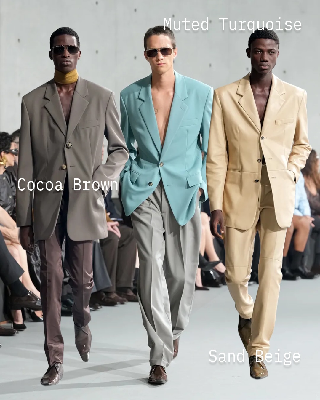 생 로랑 2027 S/S, 권위의 수트를 관능의 옷으로 재정의하다 — Look 2