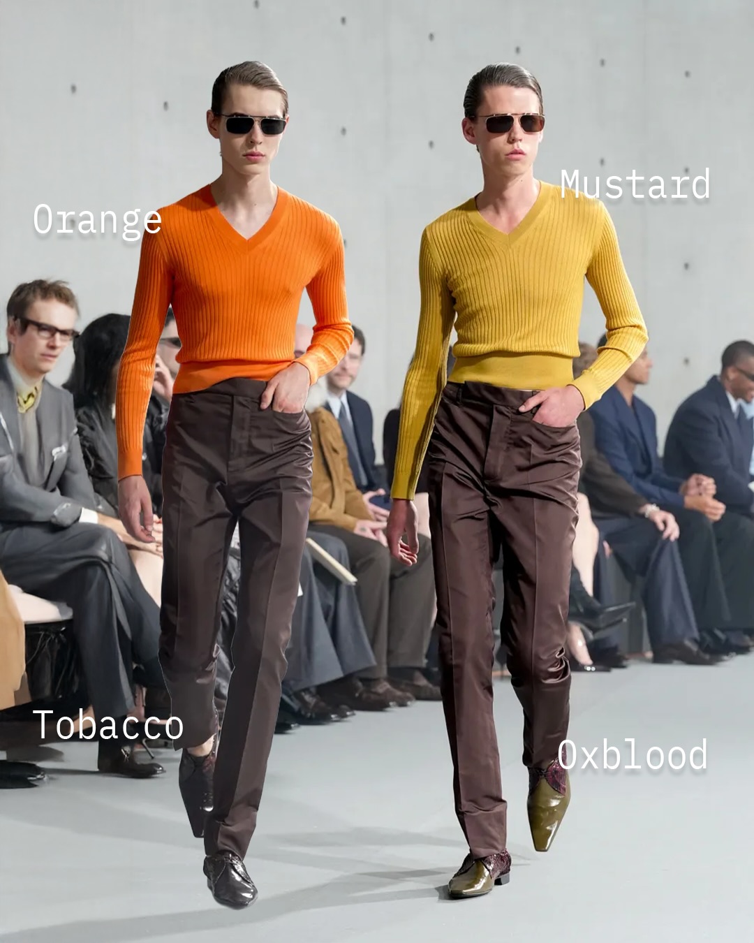 생 로랑 2027 S/S, 권위의 수트를 관능의 옷으로 재정의하다 — Look 7