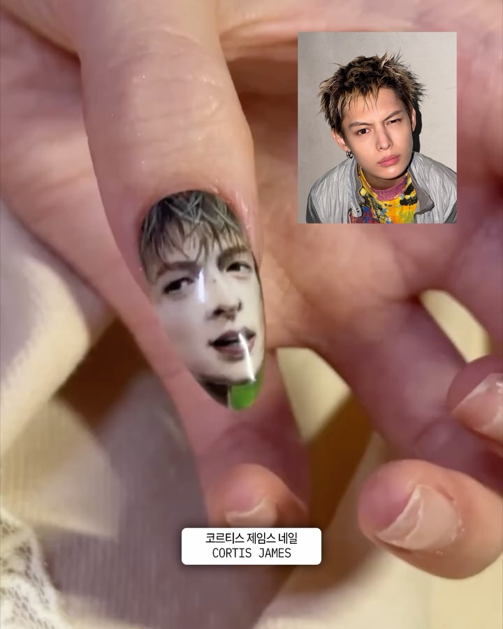 밈을 손톱 위에 올리는 방법 — nail art, Look 3