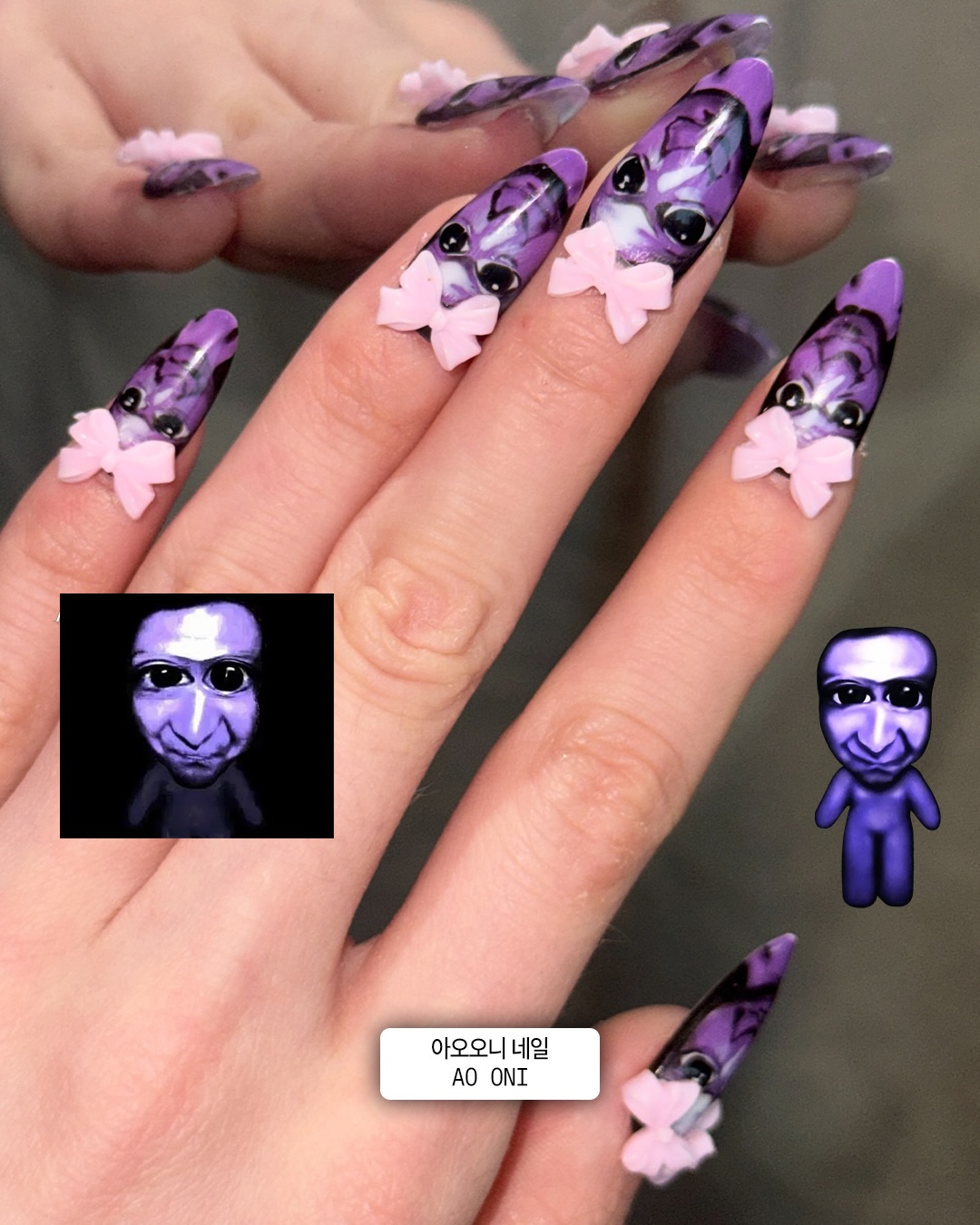 밈을 손톱 위에 올리는 방법 — nail art, Look 8