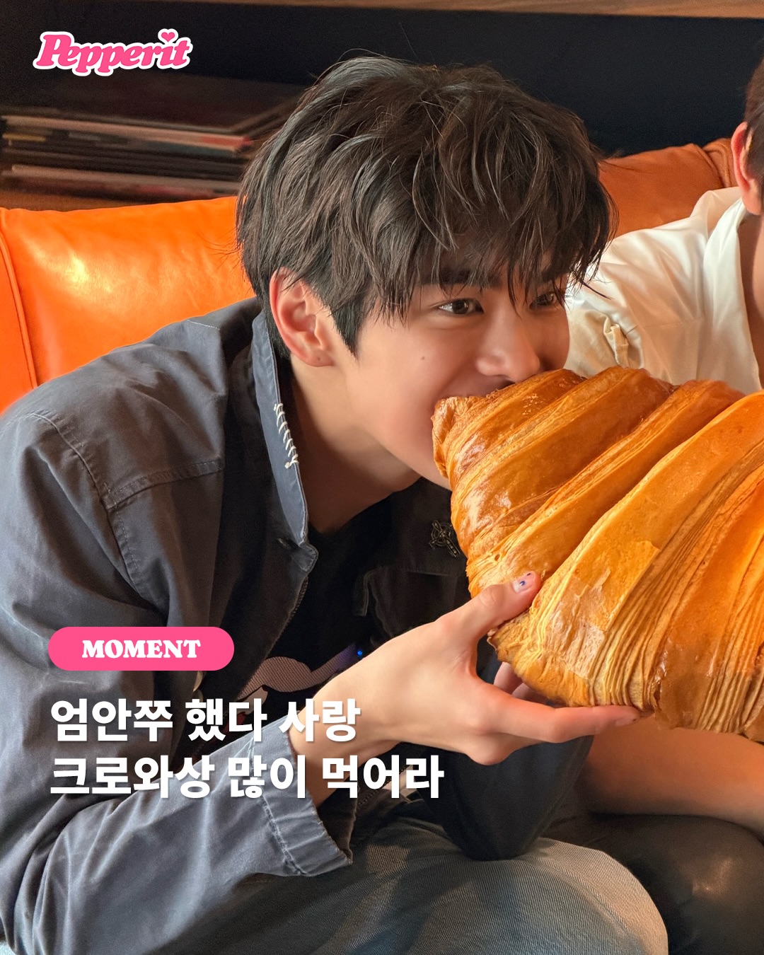 코르티스, 얼굴 세 배 크기 대왕 크로와상 도전