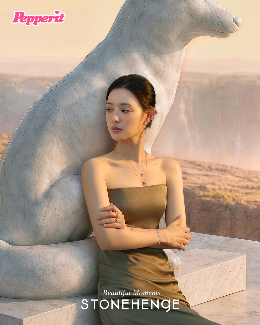 김지원, 스톤헨지 2026 F/W 캠페인 공개…그리스 여신 비주얼