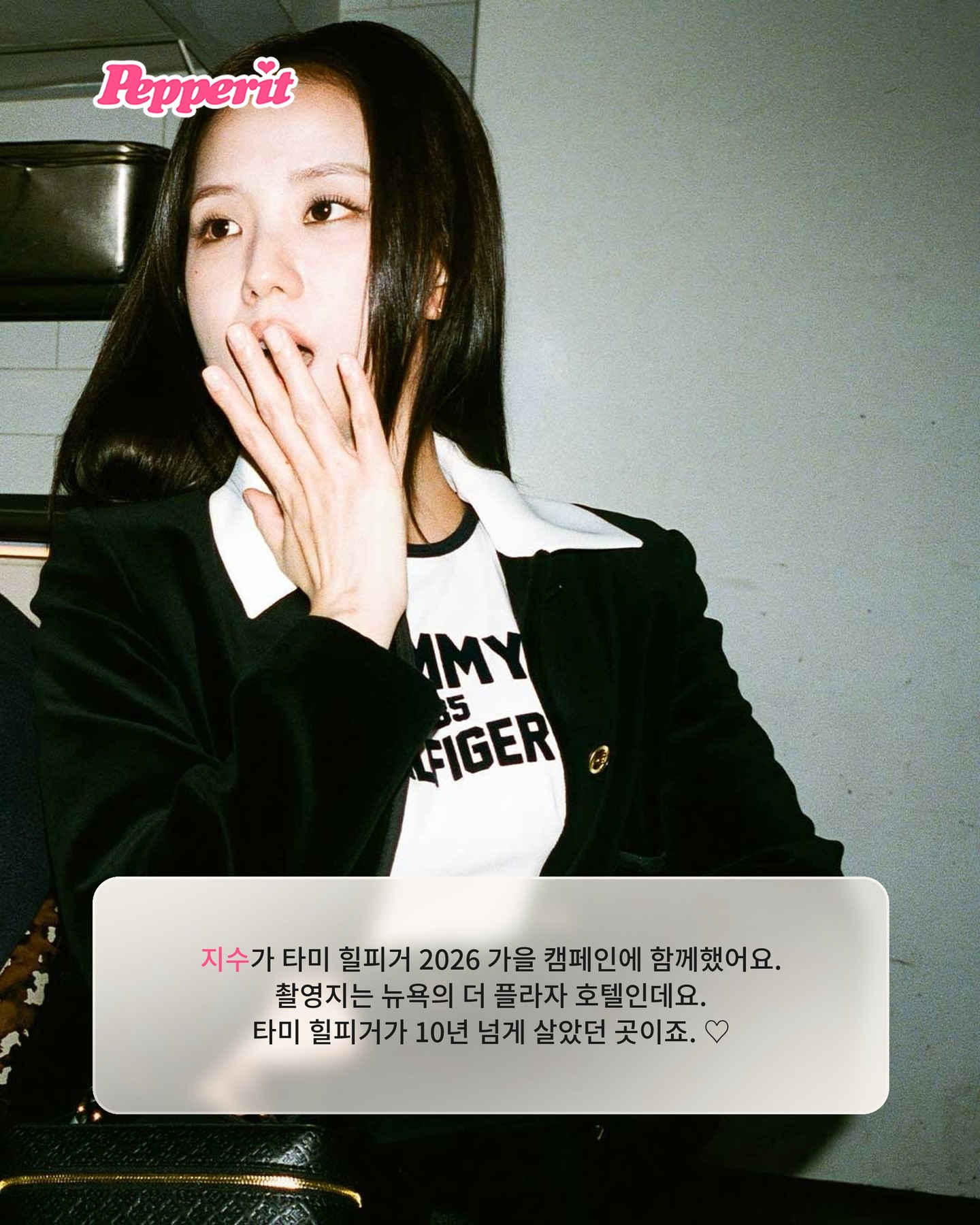 지수가 찍은 곳은 타미 힐피거가 살던 호텔