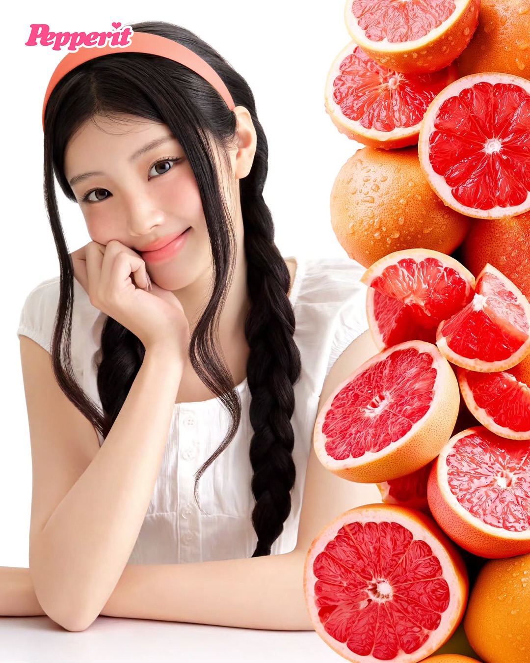 아일릿 원희가 반한 자몽 한 잔, 투썸이 담았다