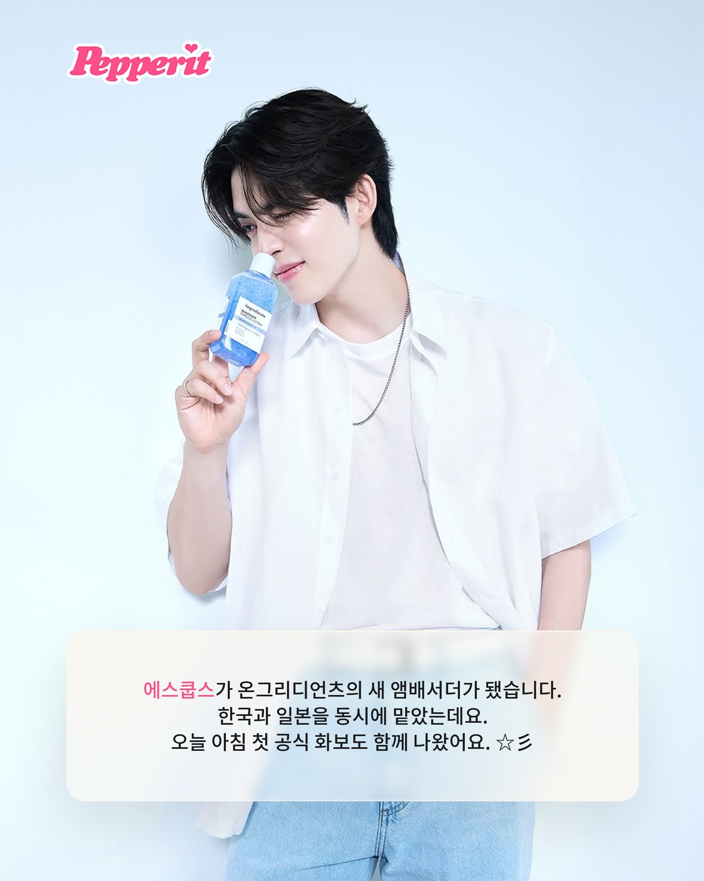 힌트는 체리 하나, 에스쿱스 온그리디언츠 앰배서더 발탁