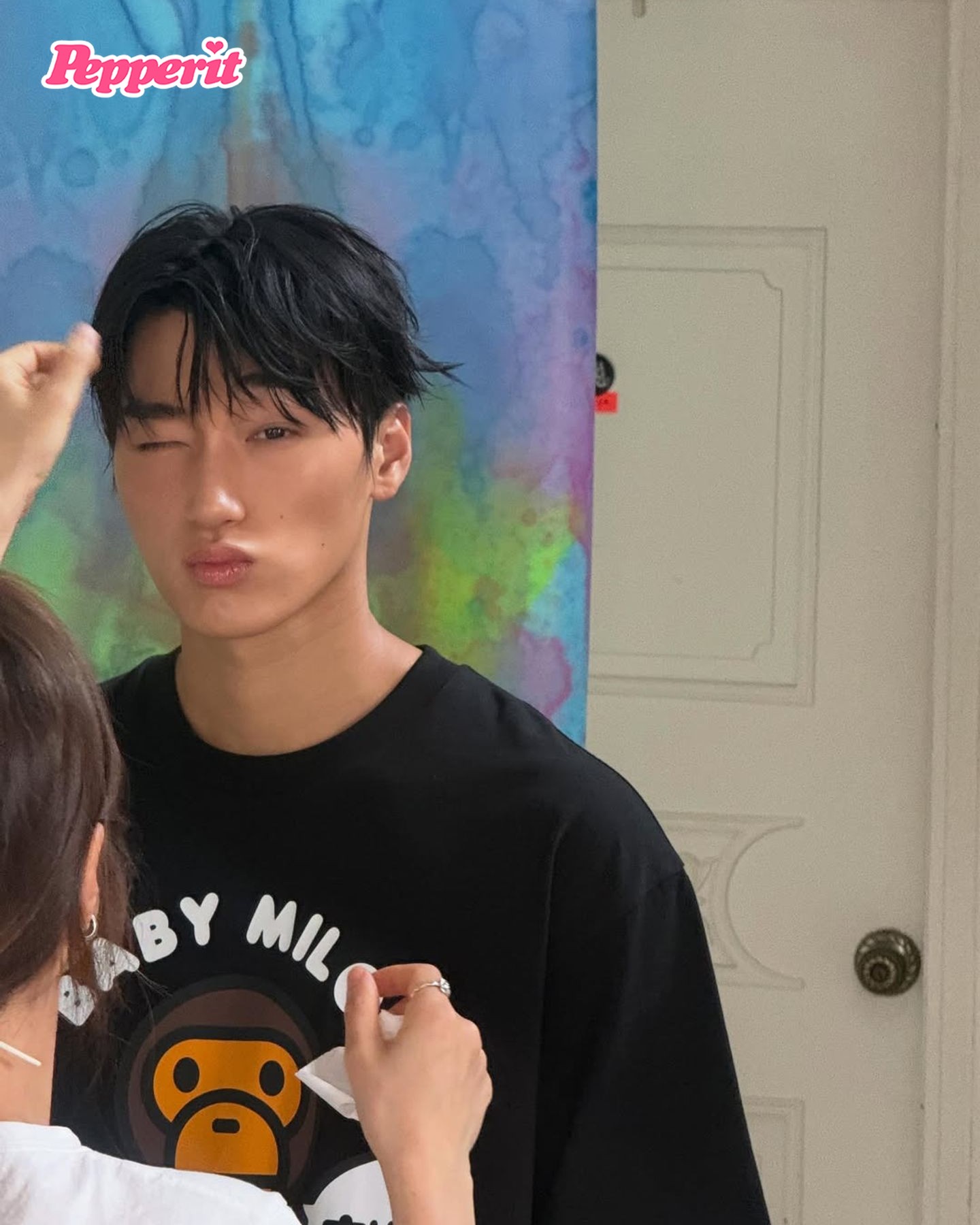 에이티즈 산, 이번 주말 서울월드컵경기장 시축자로 나선다