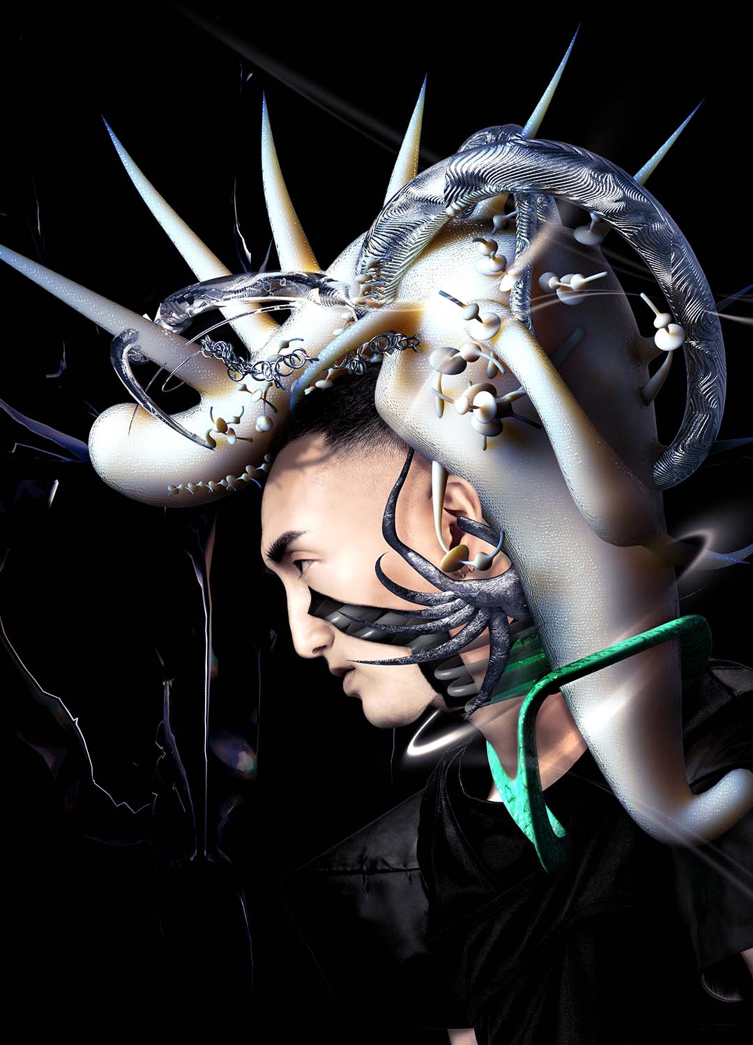 CHROME-COATED LDOLATRY — Look 3