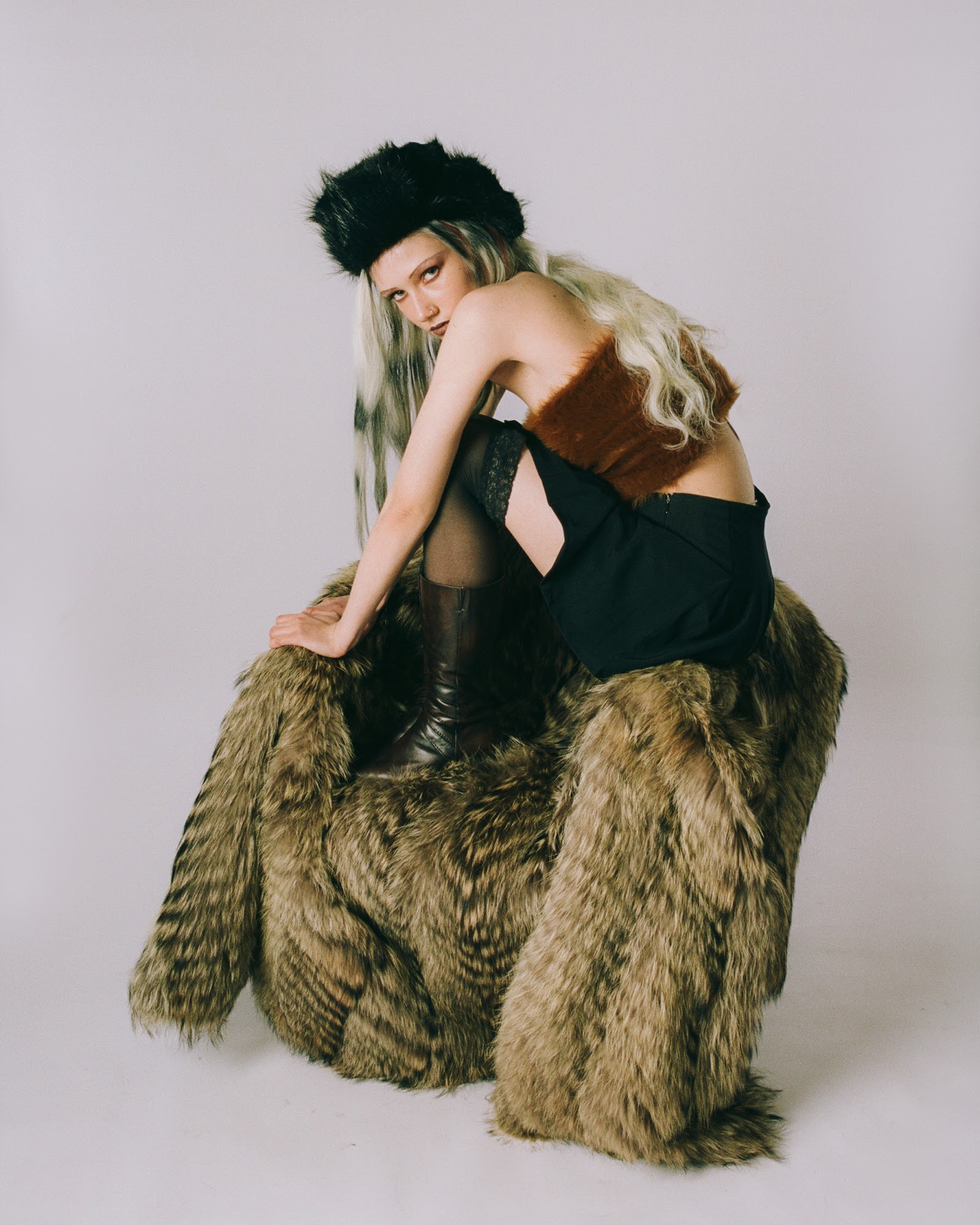 FAUX FUR BABY GIRLS — Look 8