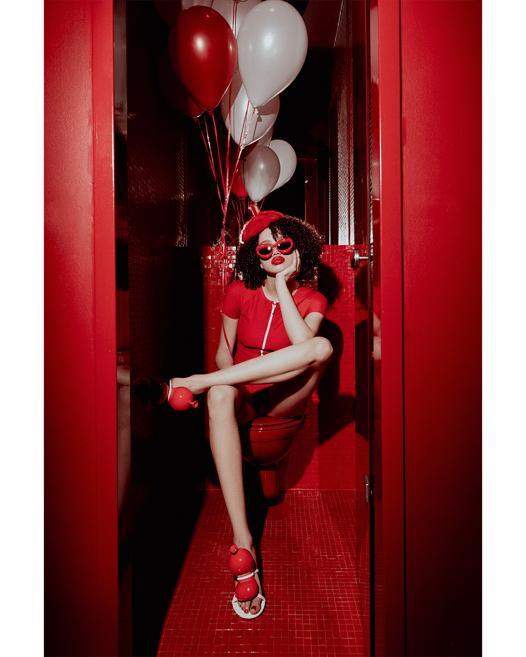 All Red EVERYTHING — Look 9