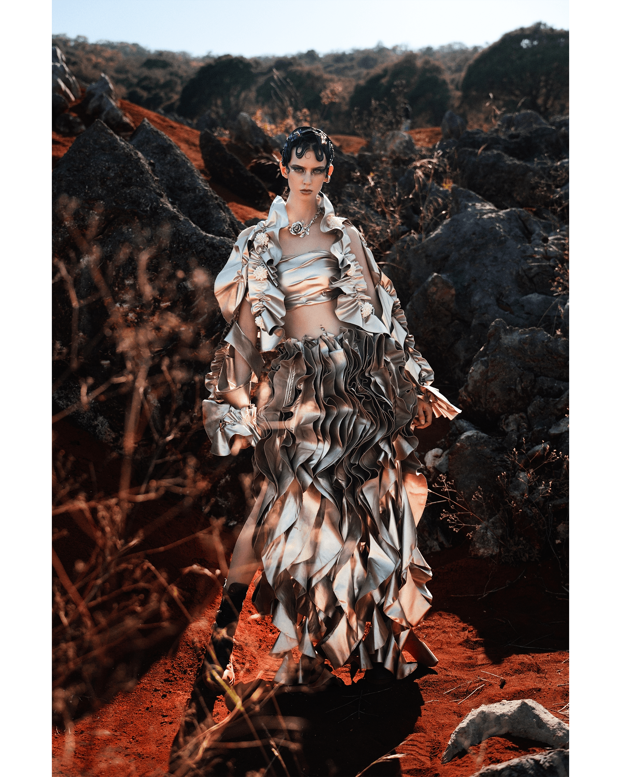 Whispers of Crimson — Look 12