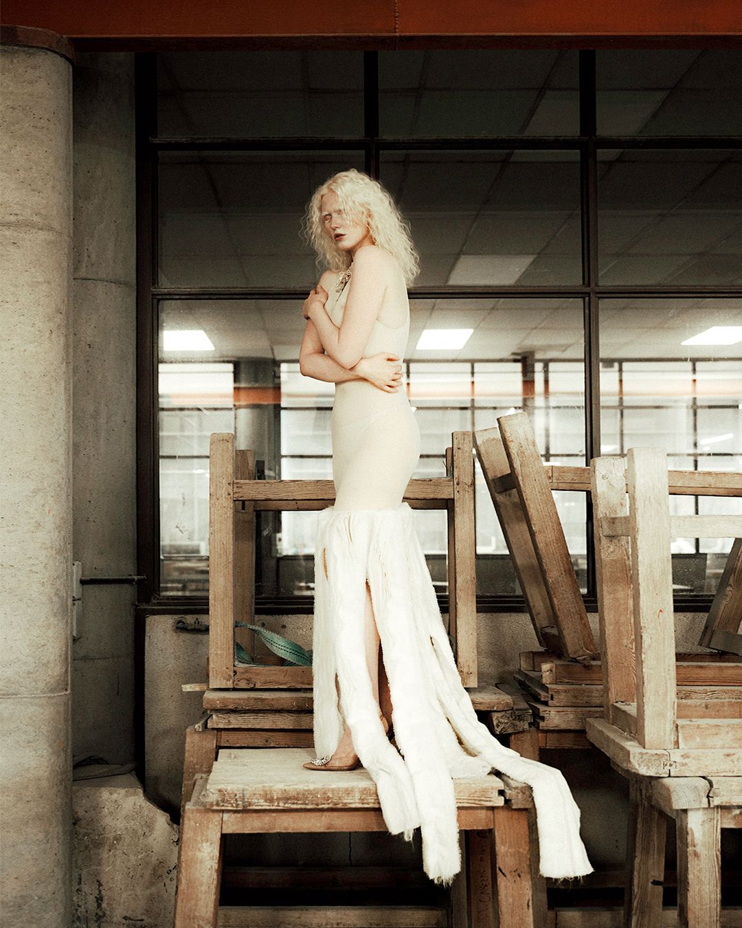 Porcelain & Shadow — Look 3
