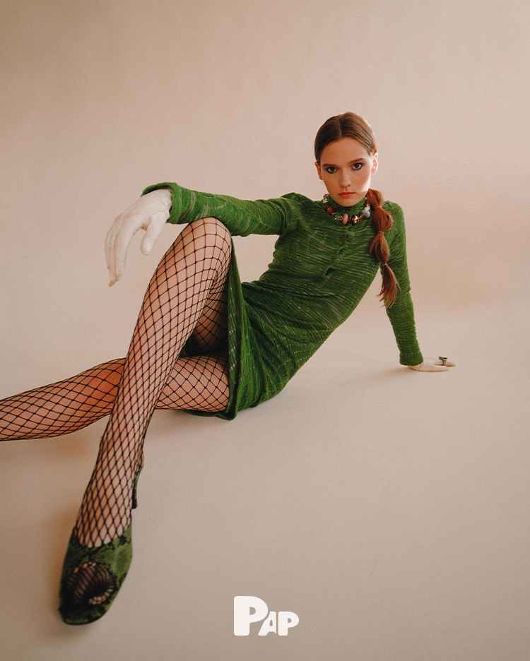 LEATHER, SAINTS, AND ASTER — Look 8